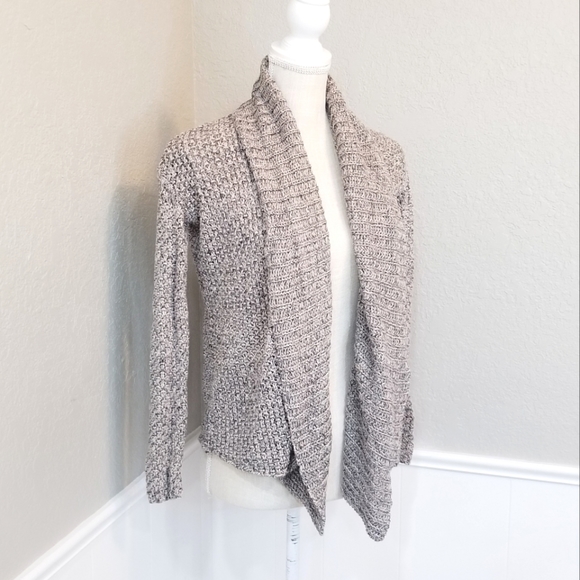 Forever 21 Ladies X-Small Brown Tan Front Knit Cardigan Sweater - Picture 8 of 8